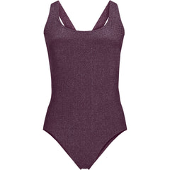 Women's D-Cup Tugless Shine X-Back One Piece Swimsuit