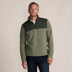 Men's Tall Anyweather RainDefense Fleece Mixed Media Quarter Zip Pullover