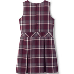 Girls Plaid Jumper Top of Knee