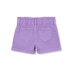 Girls Denim Paperbag Shorts