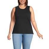 Women's Plus Size Supima Cotton Crew Neck Tank