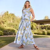 Women's Poplin Godet Maxi Skirt - Set Bottom