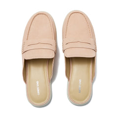 Women's Comfort Slip On Suede Penny Loafer Mules