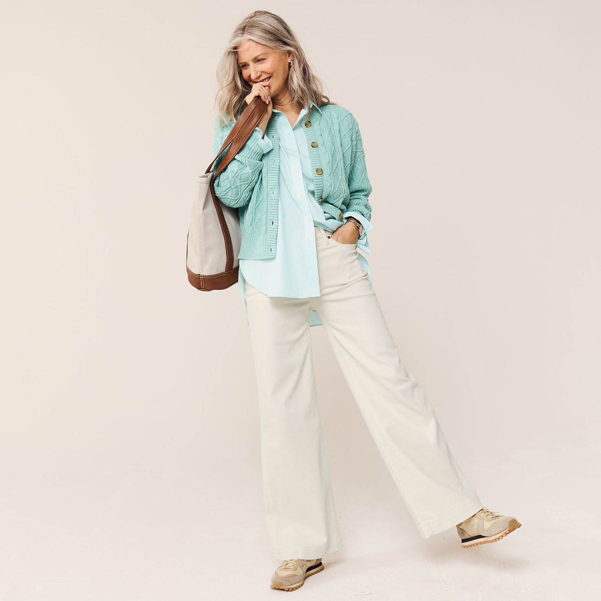 Petite Recycled High Rise Wide Leg Denim Jeans