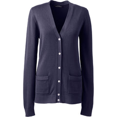 Women Plus Size Cotton Modal V-neck Cardigan Sweater