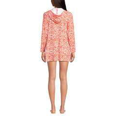 Women's SunShade UPF 50 Hooded Mini Swim Swim Cover-Up Dress
