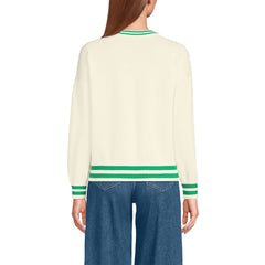 Women's Drifter Varsity Vneck Sweater with Crest