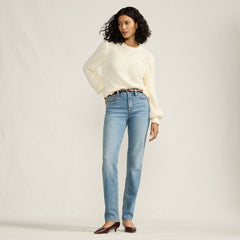Women's Tall Recover High Rise Straight Leg Blue Jeans