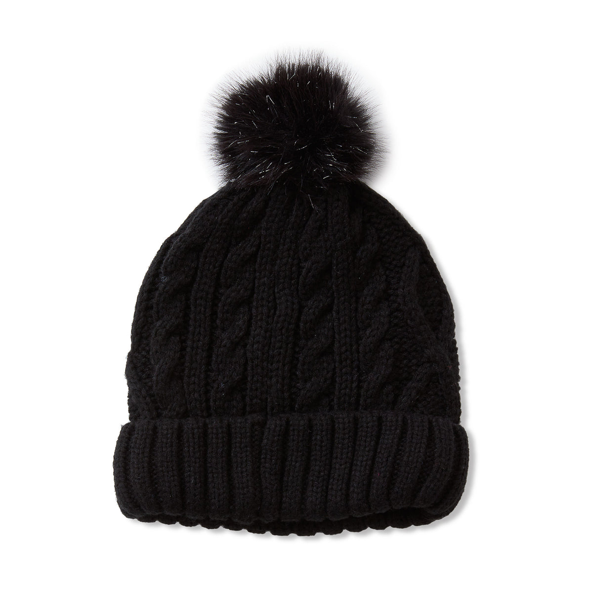 Kids Fleece Lined Pom Hat