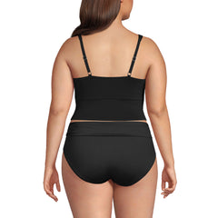 Women's Plus Size DD-Cup Sweetheart Wrap Midkini Top