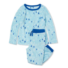Kids Long Sleeve Plush Fleece Pajama Set