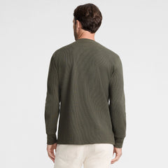 Men's Long Sleeve Thermal Waffle Henley