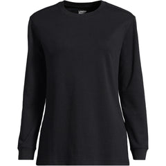 Women's Cotton Relaxed Long Sleeve Crew Neck