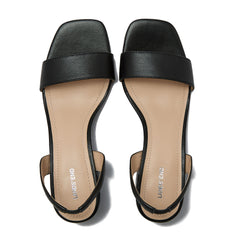 Women's Essential Leather Block Heel Sandals