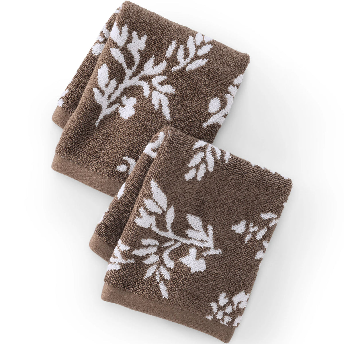 Cotton Jacquard 2-Piece Washcloth Set