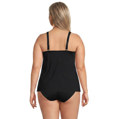 Women's Plus Size Tulip Hem Tankini Top
