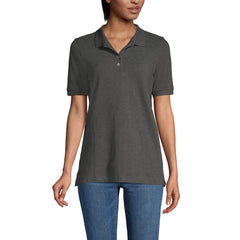 Women's Banded Short Sleeve Mesh Polo