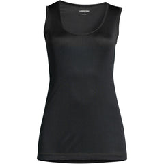 Women's Silk Interlock Tank Top Sleeveless Long Underwear Top