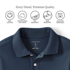 Men's Tall Short Sleeve Interlock Polo Shirt