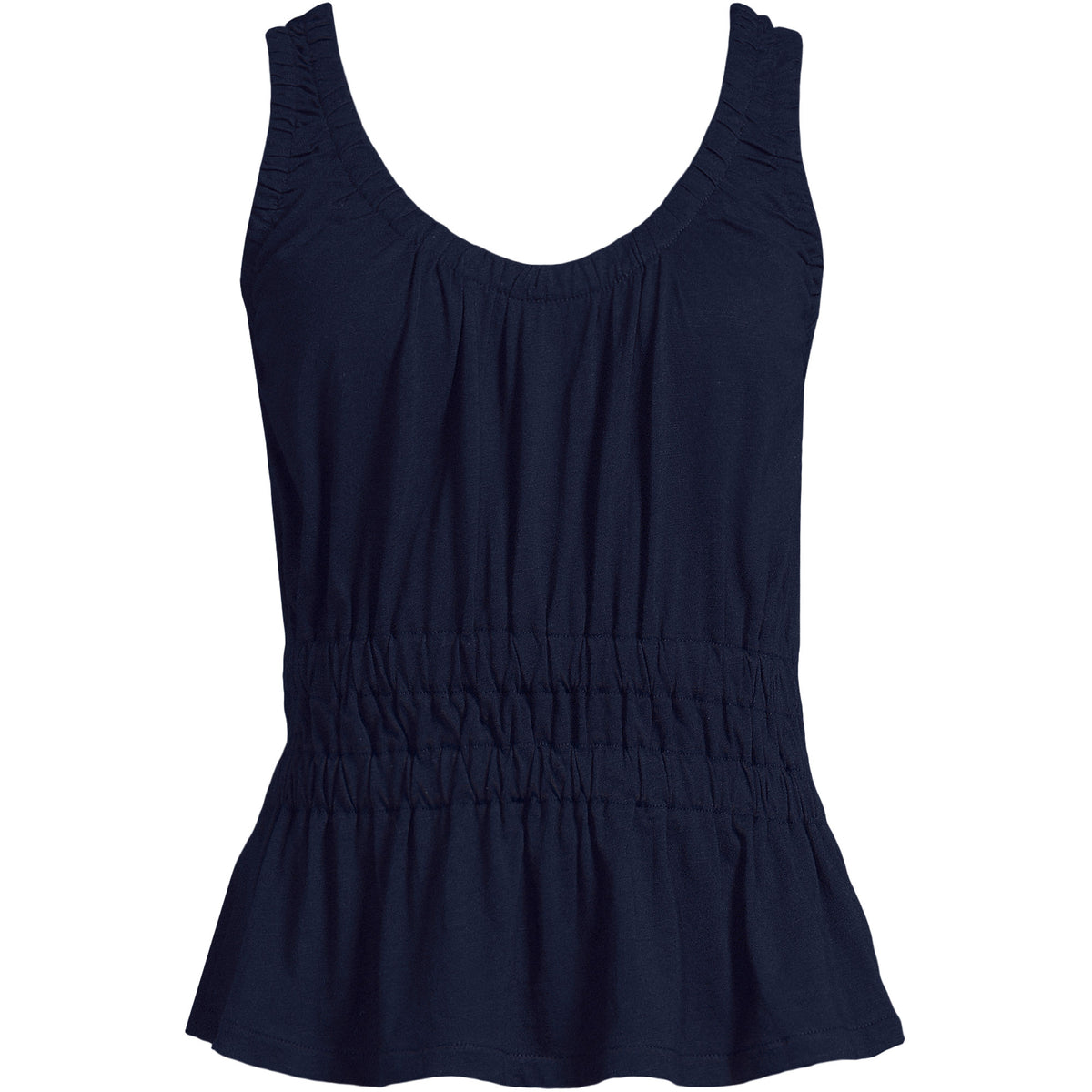 Women's Slub Rouched Tank Top