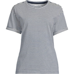 Women's Plus Size Oversized Supima Short Sleeve Crew Neck T-Shirt