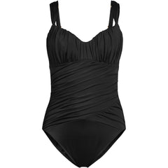 Women's Plus Size Slender Lite Sweetheart Shirred One Piece