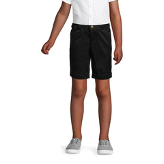 Girls Plain Front Blend Chino Shorts