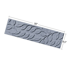 Matterly 8.5" x 30" Brittany Leaf Waterhog Stair Treads - Set of 4