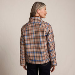 Women's Petite Heritage Brushed Print Shirt Jacket