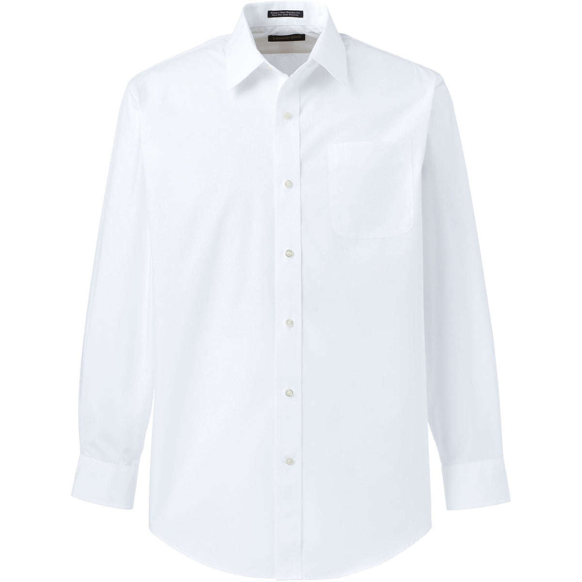 School Uniform Men's Tall Long Sleeve Straight Collar Broadcloth Dress Shirt