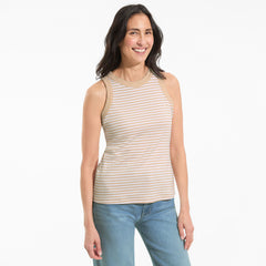 Women's Micro Rib Crew Neck Tank