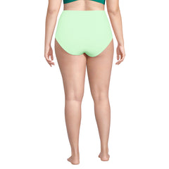 Women's Plus Size Sculpting Suit High Waisted Bikini Bottoms
