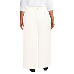 Women's Plus Size Soft Polish Cargo High Rise Wide Leg Pants