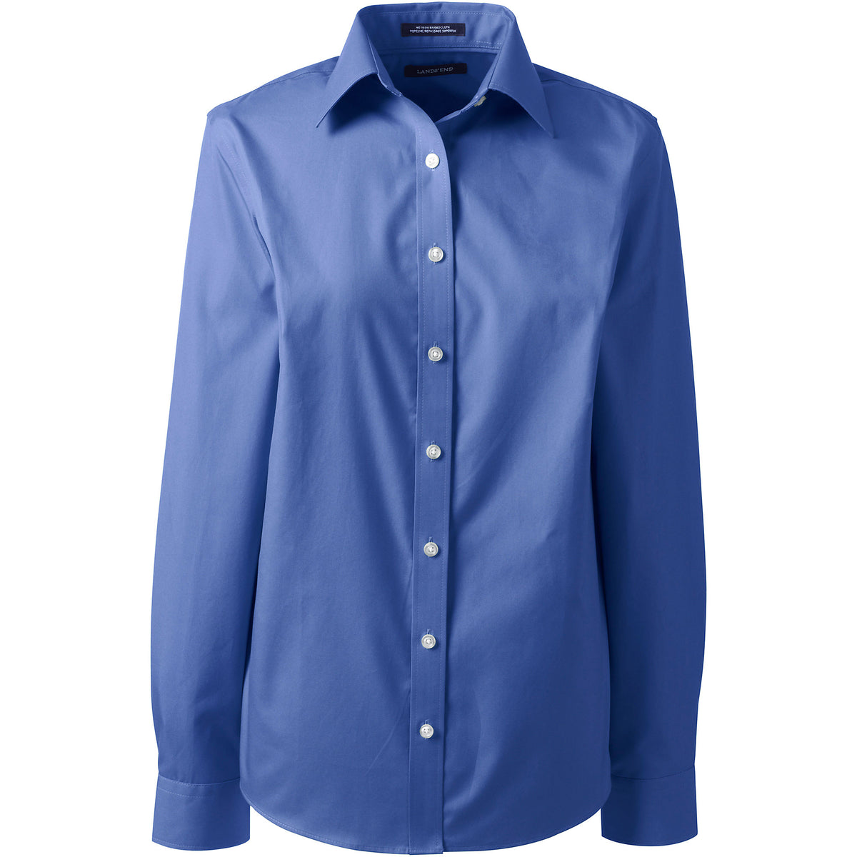 Women's Petite Long Sleeve No Iron Broadcloth Shirt