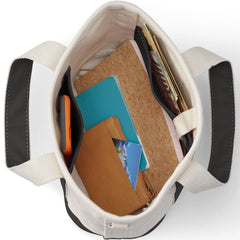 Small 3 Pocket Open Top Canvas Tote Bag