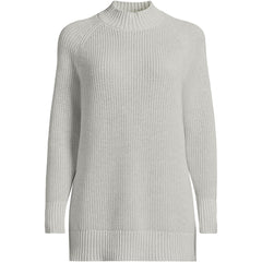 Women's Drifter Shaker Easy Fit Mock Neck Tunic Sweater