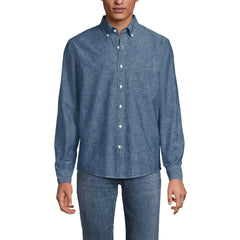 Men's Long Sleeve Chambray Shirt