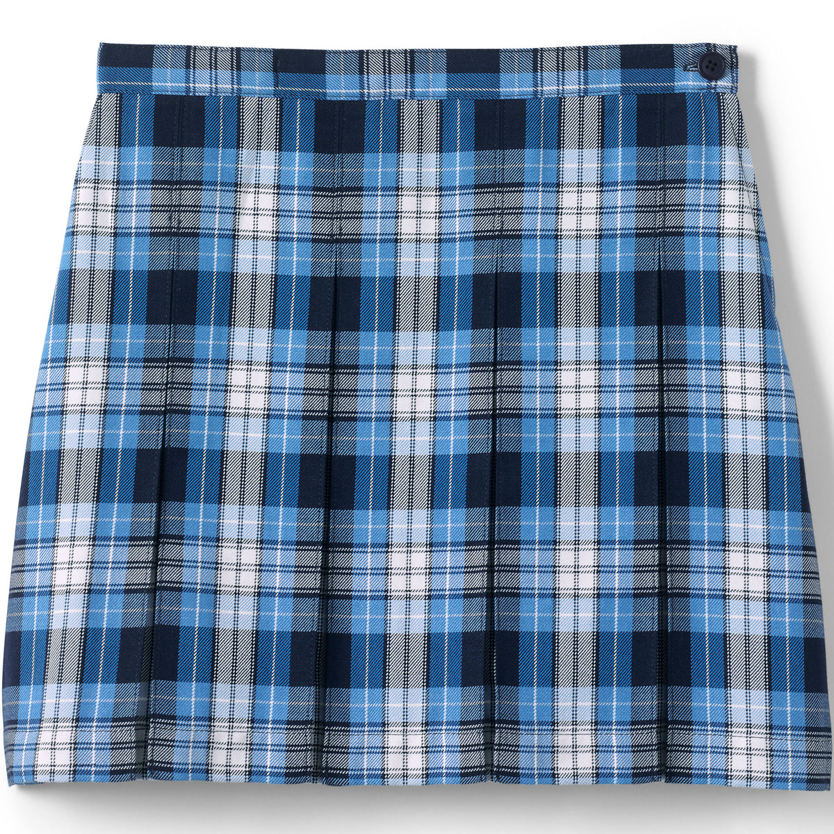 Girls Plaid Box Pleat Skirt Top of the Knee