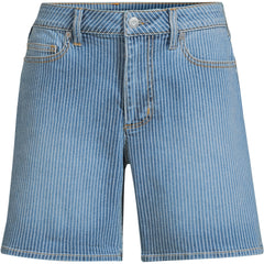 Women's Soft Denim Mid Rise 7" Jean Shorts