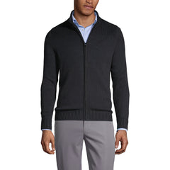 School Uniform Men's Cotton Modal Zip Front Cardigan Sweater