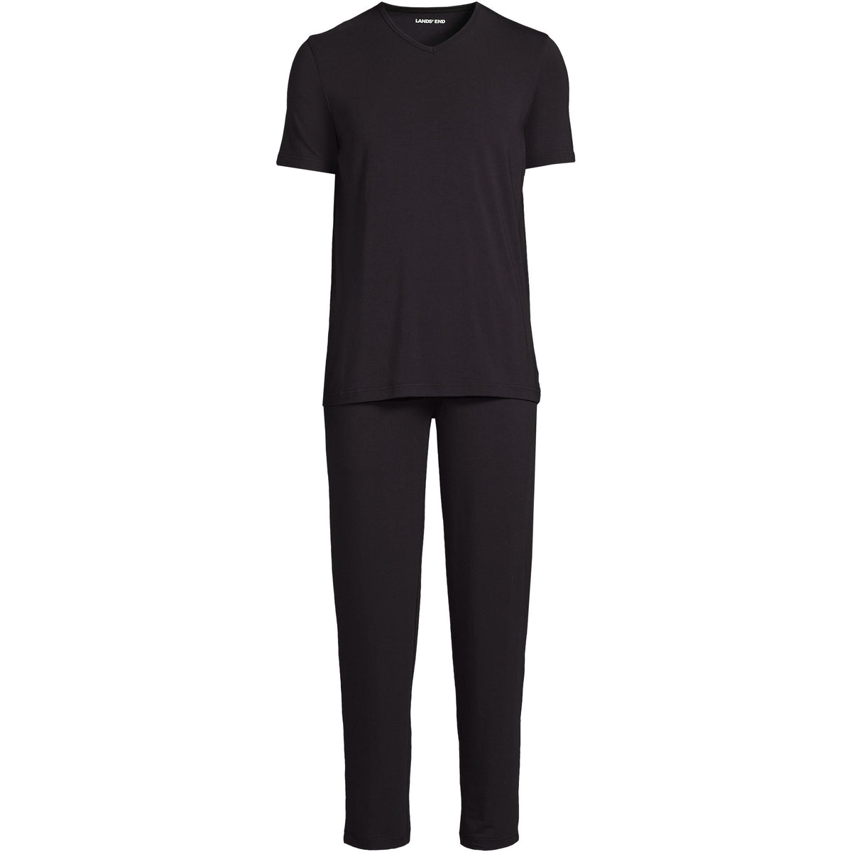 Men's Short Sleeve Cooling Knit V-Neck Pajama Set