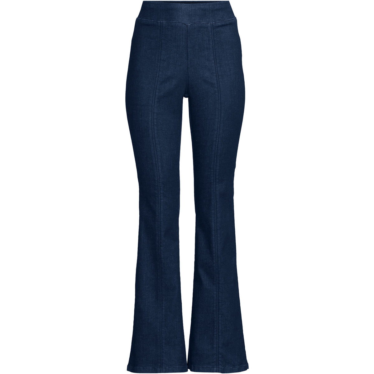 Women's Plus Size Adaptive Lycra High Rise Pull On Flare Jeans
