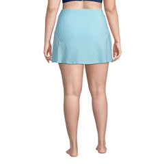 Women's Plus Size Chlorine Resistant Swim Skirt Swim Bottoms Seersucker