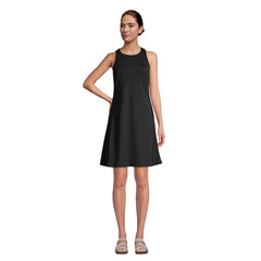 Women's Chlorine Resistant Scoop Neck Dresskini Swim Cover-up Dress No Panty
