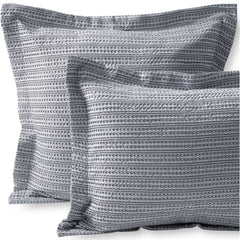 Cotton Matelasse Textured Stripe Pillow Sham