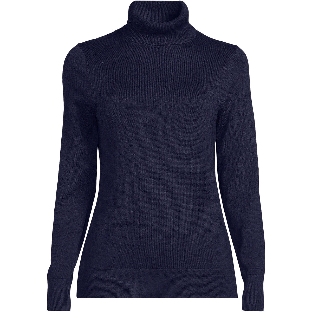 Women's Plus Cotton Modal Long Sleeve Turtleneck Sweater