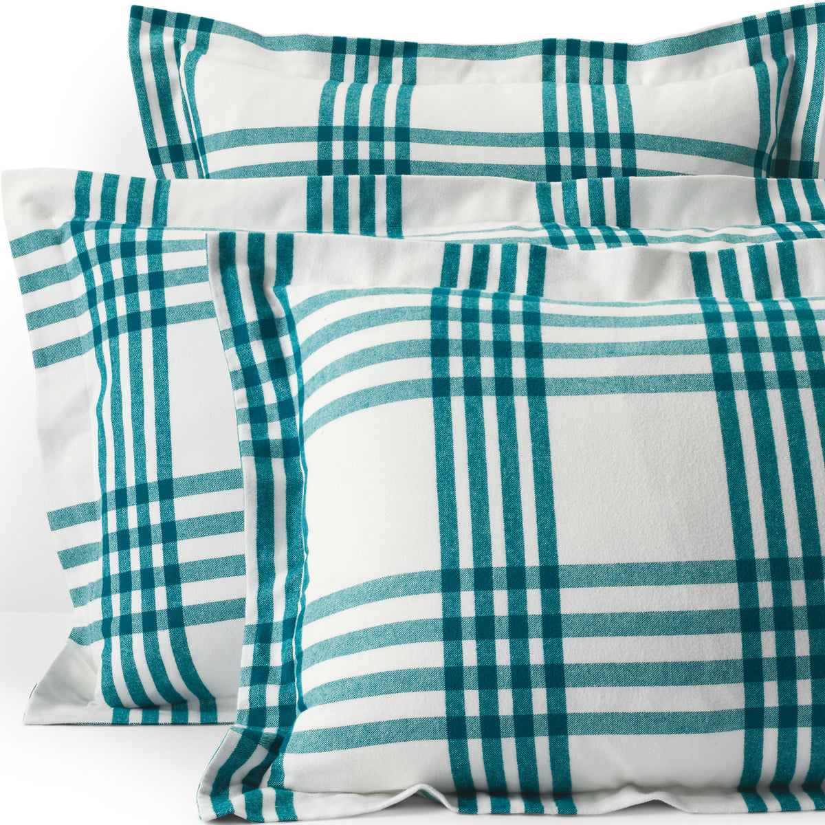 Comfy Super Soft Cotton Flannel Plaid Pillow Sham - 5oz