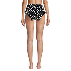 Women's Ruffle High Waisted High Leg Bikini Bottoms