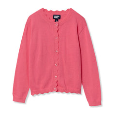 Girls Scalloped Hem Cardigan