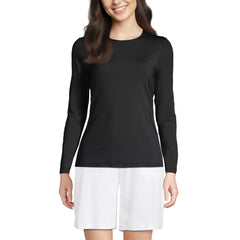 Women's Long Sleeve Crewneck Garden Tee - Sunshade UPF 50 Quick Dry